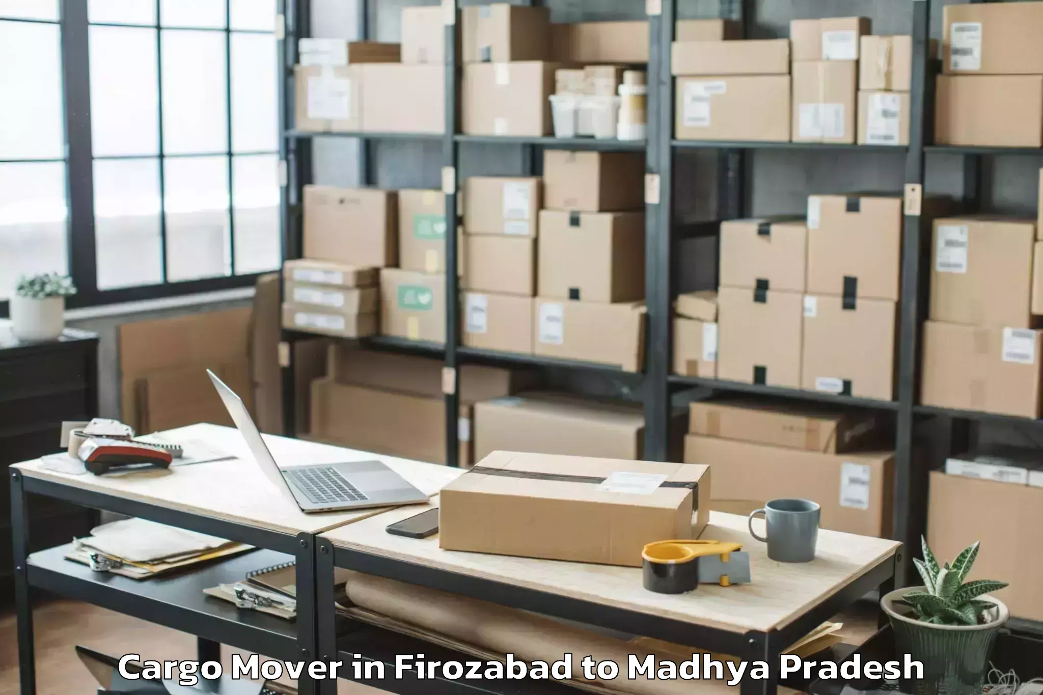 Hassle-Free Firozabad to Bhel Bhopal Cargo Mover